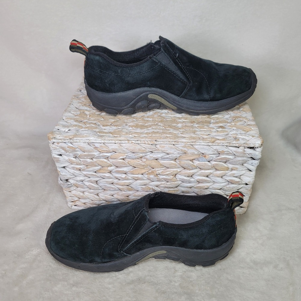 Merrell Jungle Moc Waterproof Slip On Shoes Minimalist Capsule 8 Black Suede